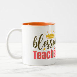 Taza Bicolor Mug de aprecio del profesor | Gracias regalo
