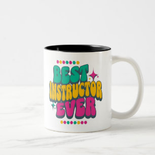 Taza Bicolor Mug de aprecio retro groovy colorido
