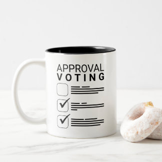 Taza Bicolor Mug de aprobación de voto