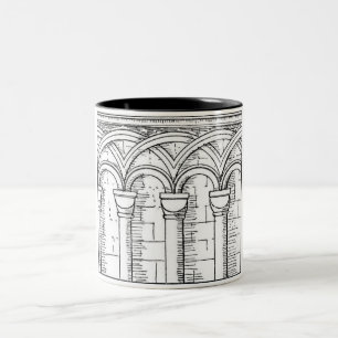 Taza Bicolor Mug de arquitectura medieval