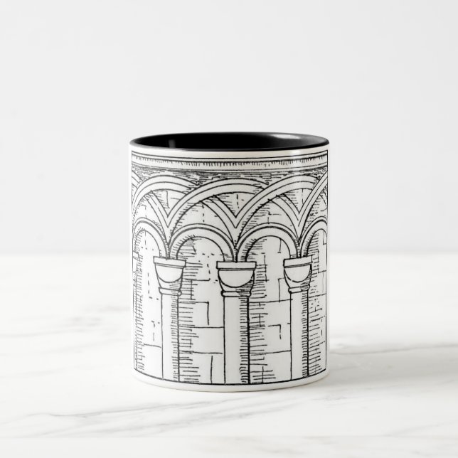 Taza Bicolor Mug de arquitectura medieval (Centro)