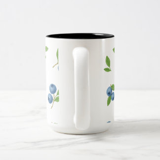 Taza Bicolor Mug de arte de línea floral minimalista en blanco 