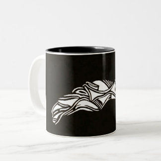 Taza Bicolor Mug de arte de línea gráfica