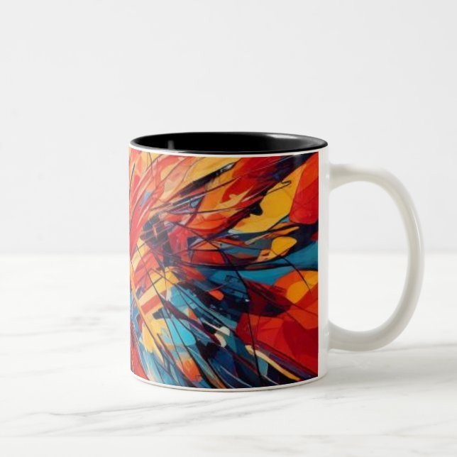 Taza Bicolor Mug de arte moderno (Derecha)