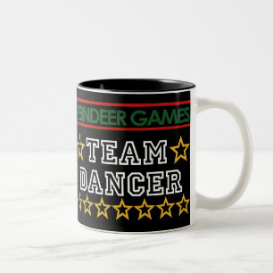 Taza Bicolor Mug de bailarina de equipo