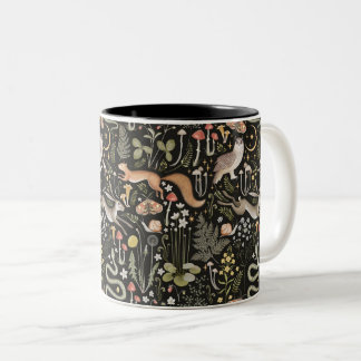 Taza Bicolor Mug de bosque oscuro