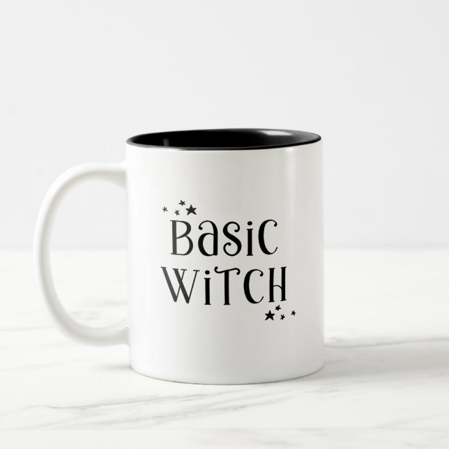 Taza Bicolor Mug de bruja básica de Halloween (Izquierda)