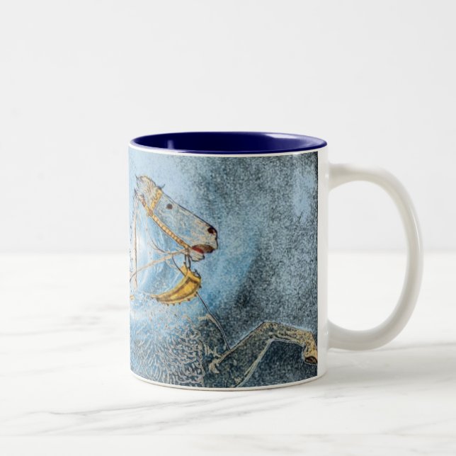 Taza Bicolor Mug de caballo alado (Derecha)