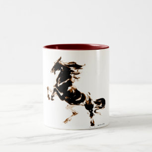 Taza Bicolor Mug de caballo salvaje