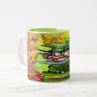 Taza Bicolor Mug de café con dos tonos de arcoiris para picar