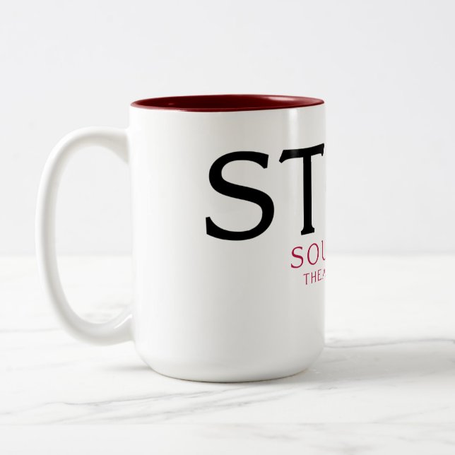 Taza Bicolor Mug de café con logo de Southbank (Izquierda)
