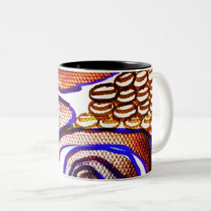 TAZA BICOLOR MUG DE CAFÉ DE DOS TONOS
