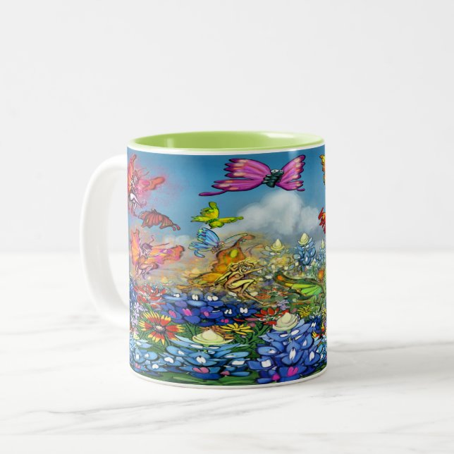 Taza Bicolor Mug De Café De Dos Tonos (Anverso izquierdo)