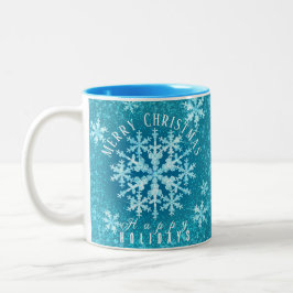 Taza Bicolor Mug de café de dos tonos de agua para la nieve