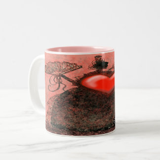 Taza Bicolor Mug de café de dos tonos de baile de San Valentín