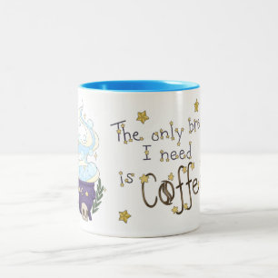 Taza Bicolor Mug de café de dos tonos de bruja