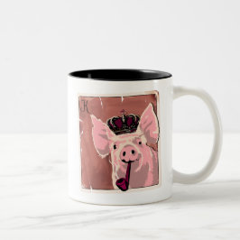 Taza Bicolor Mug de café de dos tonos de cerdo