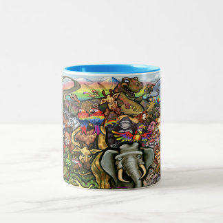 Taza Bicolor Mug de café de dos tonos para animales