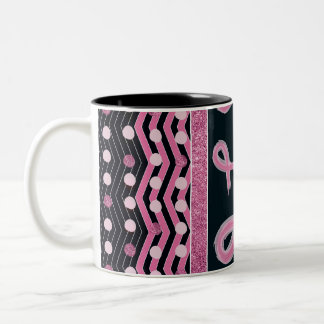 Taza Bicolor Mug de cáncer de mama