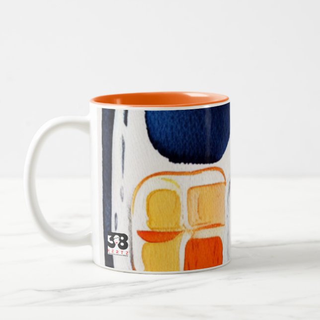 Taza Bicolor Mug de cena de TV (Izquierda)