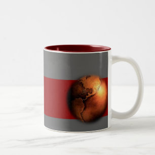 Taza Bicolor Mug de cobre de globo