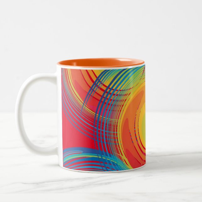 Taza Bicolor Mug de colores coloridos (Izquierda)