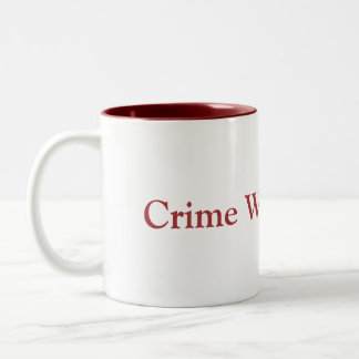 Taza Bicolor Mug de combustible para escritura de crímenes