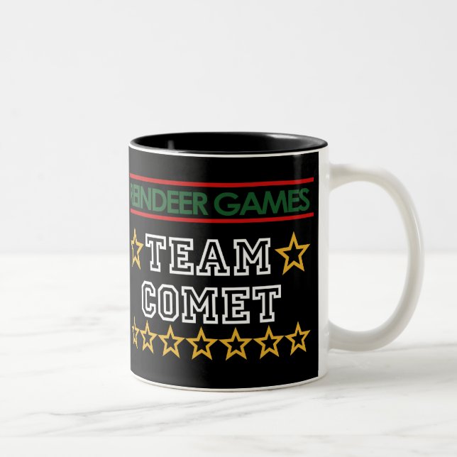 Taza Bicolor Mug de cometa de equipo (Derecha)