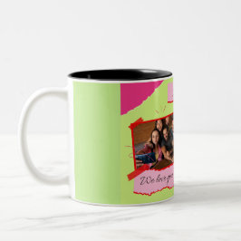 Taza Bicolor Mug de cumpleaños feliz con mano estéril