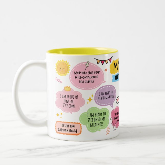Taza Bicolor Mug de Daily Affirmations (Izquierda)