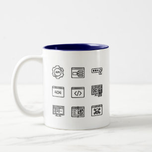 Taza Bicolor Mug de desarrolladores