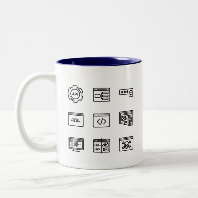 Taza Bicolor Mug de desarrolladores (Izquierda)