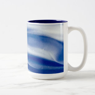 Taza Bicolor Mug de diamante azul