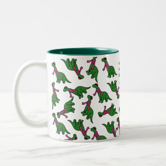 Taza Bicolor Mug de dinosaurios chile