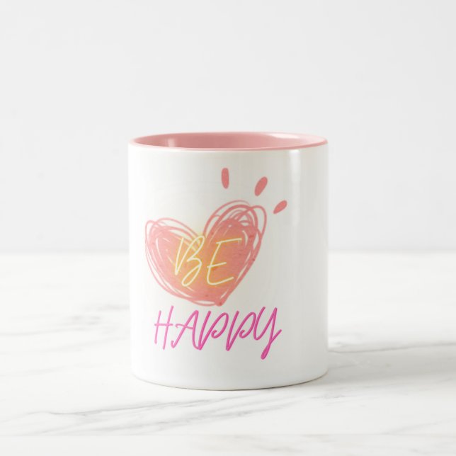 Taza Bicolor MUG de diseño cardíaco (Centro)