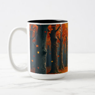 Taza Bicolor Mug de diseño de otoño