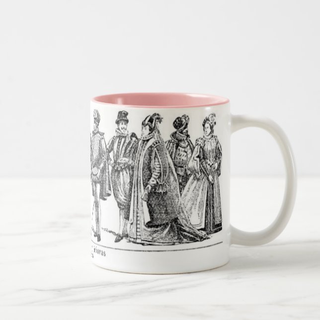 Taza Bicolor Mug de disfraces históricos (Derecha)