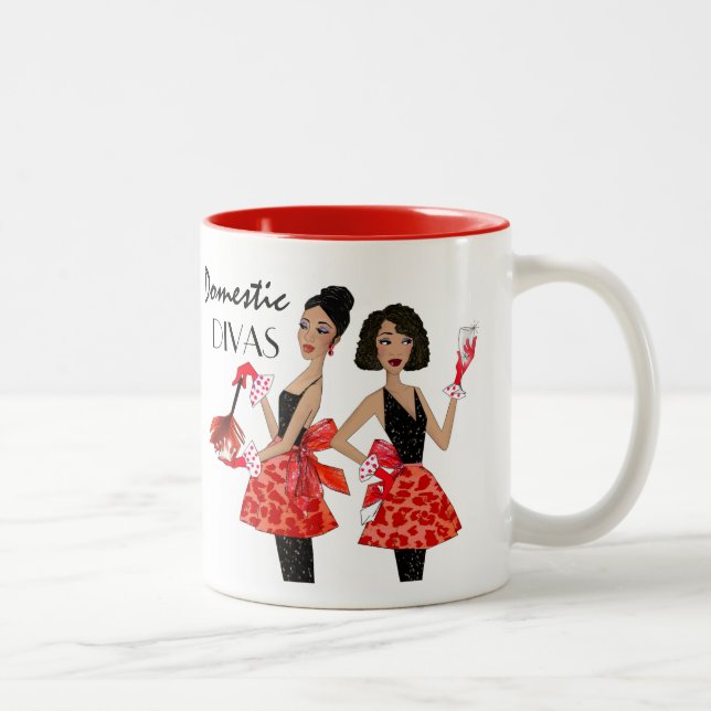 Taza Bicolor Mug. de divas domésticas (Derecha)