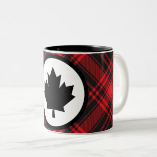 Taza Bicolor Mug de dos tones de rojo plateado Canadá