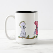 Mug de dos tonos, 444 ml - Cockatoo y Galah