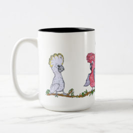Taza Bicolor Mug de dos tonos, 444 ml - Cockatoo y Galah