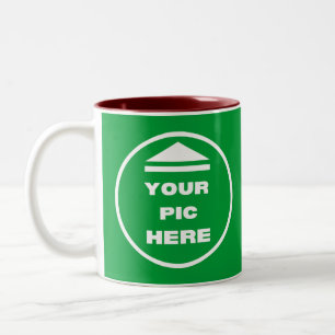 Taza Bicolor Mug de dos tonos - Añade tu imagen de 11 onzas de 