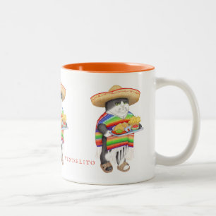 Taza Bicolor Mug de dos tonos de Naranja WENDELITO