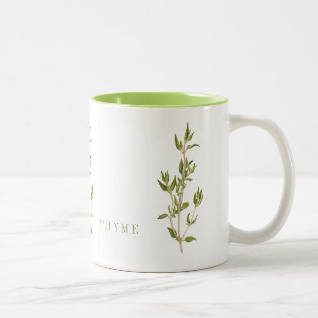 Taza Bicolor Mug De Dos Tonos FRESCA THYME Lime (Derecha)