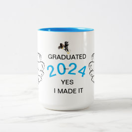 Taza Bicolor Mug De Dos Tonos: Graduado 2024