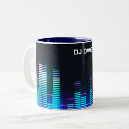 Taza Bicolor Mug de ecualizador personalizado