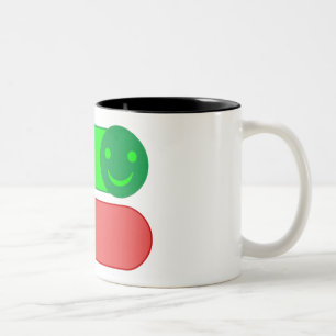 Taza Bicolor Mug de Emoji del interruptor de modo