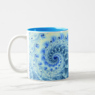 Taza Bicolor Mug. de escarcha azul