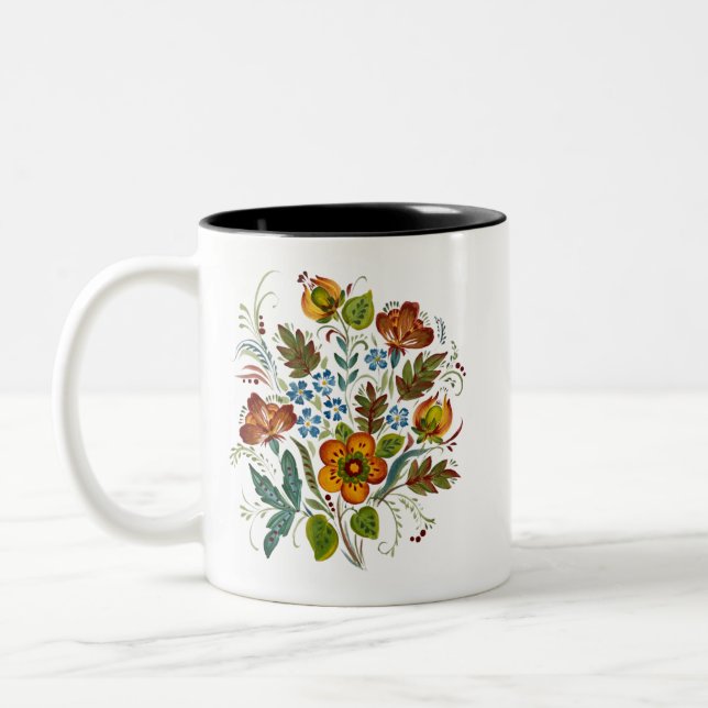 Taza Bicolor Mug de estilo ucraniano (Izquierda)