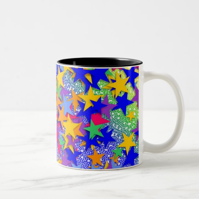 Taza Bicolor Mug. de estrellas espaciales (Derecha)